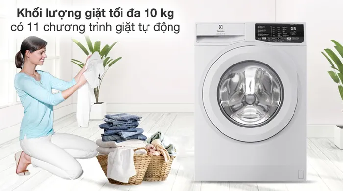 Khối lượng tối đa lên đến 10kg